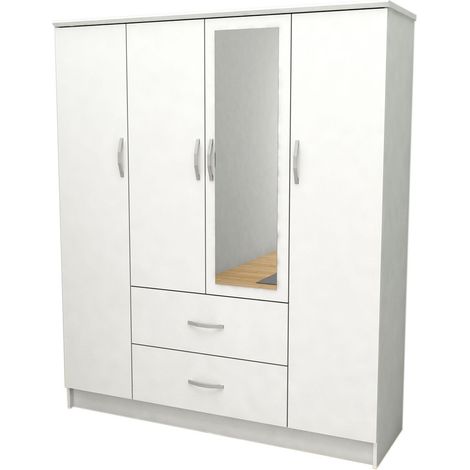 Armario de Dormitorio DN 4 Puertas, con Espejo (1/4)