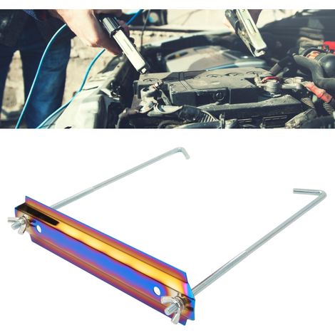 Modifizierte General Motors Batteriehalterung, Stützstange, brünierte Edelstahl-Batteriehalterung (1/5)