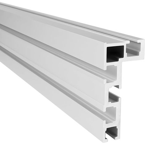 Rail à onglet à rainure en T, 75 type 800 mm Rail en T à rainure en T, rail aluminium, T-track Rail, pour fixation de clôture, Pour le travail du bois, scie circulaire de table (1/5)