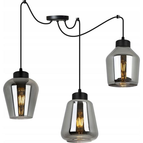 MODERNE ELEGANTE HÄNGELAMPE MIT GLASSCHIRM