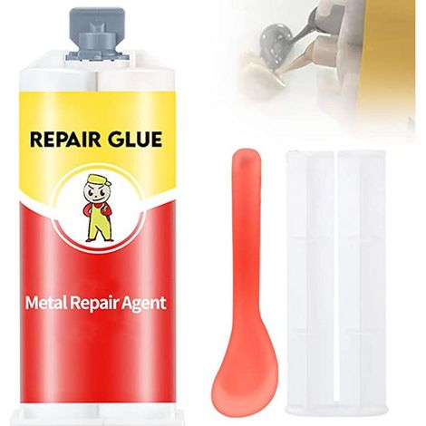 Colle de réparation multi-usages, colle de réparation pour moulage, pâte de liaison pour agents métalliques, colle de soudage industrielle résistante aux hautes températures (1/5)
