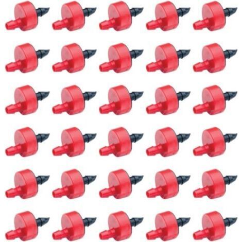 Rain Bird SW20-30PS Lot de 30 goutteurs/émetteurs d'arrosage Goutte à Goutte, 7,7 litres par Heure, Rouge/Noir