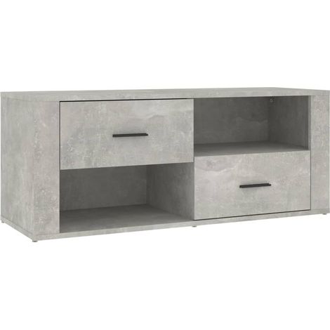 Maison Exclusive - TV-Schrank Betongrau 100x35x40 cm Holzwerkstof