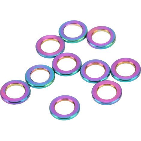 10 Rondelles en Titane M5 x 5mm pour VTT, Résistantes à la Corrosion, Pièces de Rechange pour Vélo (1/5)