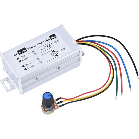 DC 9-60V 20A 1200W PWM-Drehzahlregler für Motorsteuerung (1/5)