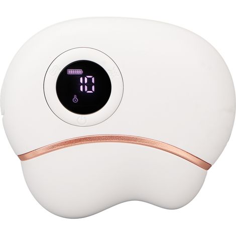 Grattoir facial chauffant électrique 9 niveaux, outil de massage liftant anti-poches, réduction des gonflements, couleur noire. (1/5)