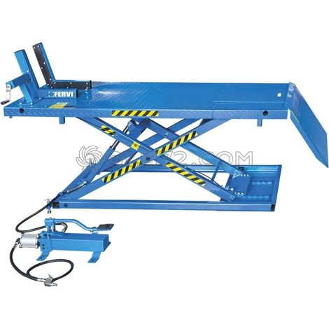 PUENTE ELEVADOR HIDRAULICO PARA MOTO MOTOCICLETAS QUAD 600 KG FERVI S013 (1/5)