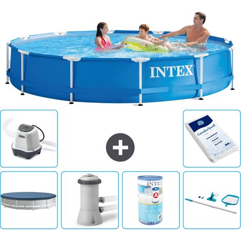 Intex Piscine Tubulaire Ronde - 366x76 cm - 7-pièces S31565 (1/5)