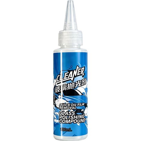Polissage de vitres Nettoyant Dégraissant Pare Brise 100 Ml Nettoyant pour Éliminer le Film d'Huile sur Verre Automobile Camion Remorque Berline Maison SUV Douche Appartement (1/5)