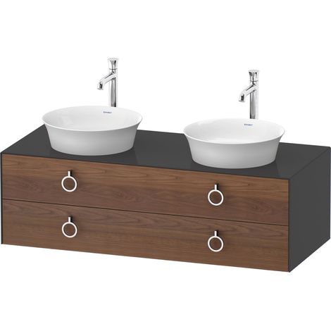 Duravit Tulip blanco, mueble de baño colgado en la pared, anchura
