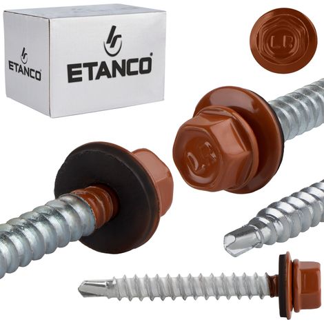 Tornillos de agricultor GTF HD Z16 6,4-50 mm RAL 8004 (1/5)
