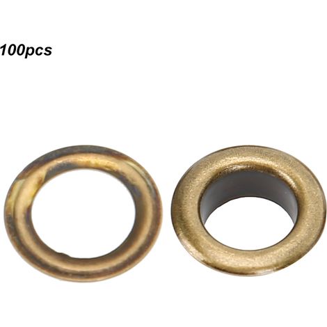 100 rivets creux de 8 mm en bronze pour œillets de chaussures, fabriqués à la main en cuir.