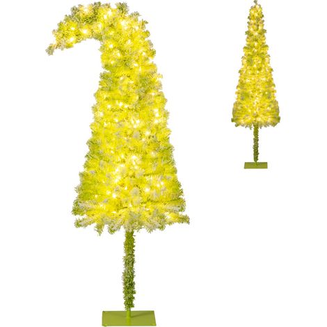 Albero festivo pre-illuminato 180cm con 290 punte di ramo e punta flessibile (1/3)