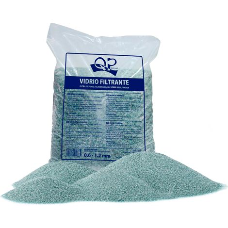 Vidrio filtrante QP 0,6-1,2 mm. Saco 20 kgs.