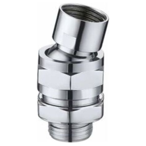 Pommeau de douche pluie rotule réglable pommeau de douche pommeau de douche en laiton aérateur de douche raccord pour pommeau de douche raccord de douche G 1/2 chrome poli