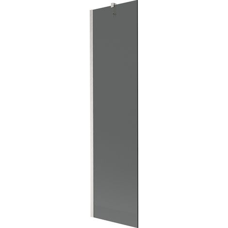 Mexen Next Badewannenabtrennung 1-teilig 50 x 150 cm, graphit, gebürsteter Nickel - 895-050-000-00-40-97 (1/5)
