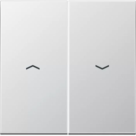 Jung Wippe 2fach, mit Pfeilsymbolen, Serie LS, Aluminium AL2995P (1/2)