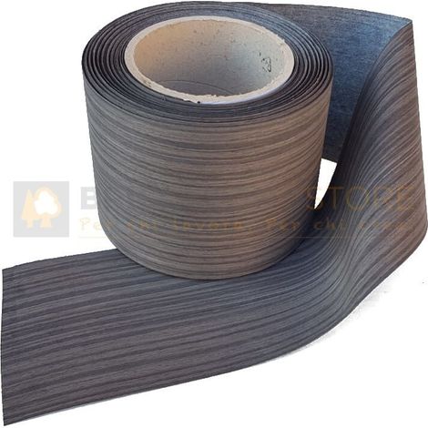 Bordo tranciato impiallacciatura legno ebano precollato da 200 mm