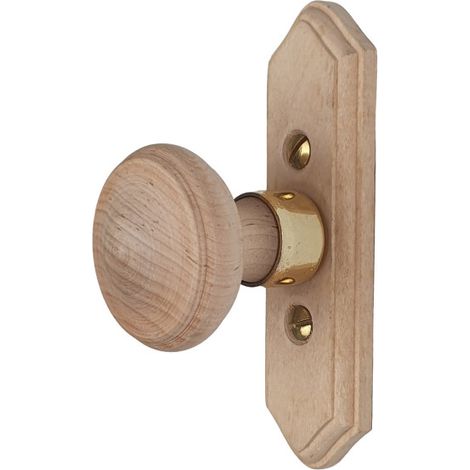 Ouvre&Déco – Poignée de fenêtre crémone en bois brut – Design demi-sphérique – Rosace incurvée – Finitions variées pour styles d’intérieur