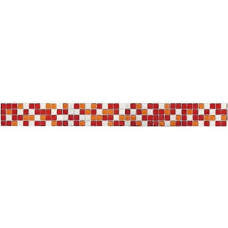 Sticker mural mosaïque imperméable en PVC, 500 x 20 cm, décoration murale pour la maison-001 (1/5)
