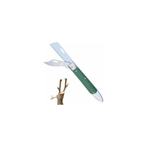 Couteau de Greffage Pliant, Couteau de Greffage, Couteau de Jardin, Couteau Pliable Greffe D'élagage, Couteau Greffe Lame Double, Couteau de Jardinage de Greffage, Outil de Greffage de Jardin