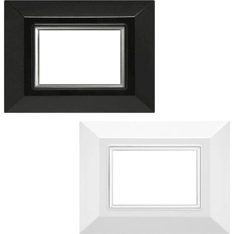 PLACCA 'PLAIN' 5203/N nera (3 posti)