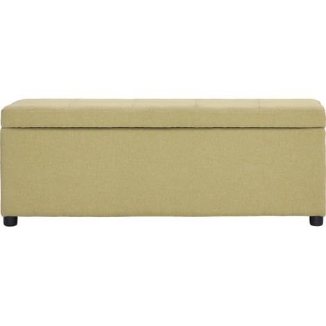 Maison Exclusive - Bank mit Staufach 116 cm Grün Polyester