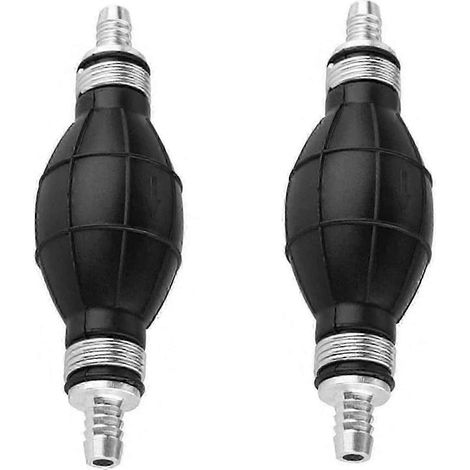Pompe à carburant manuelle en ligne en forme de poire de 8 mm pour bateaux, en alliage, pour essence, gazole et diesel, 25-26 (1/2)