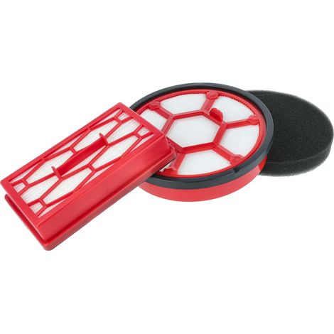 vhbw 1x filtro Hepa, 1x filtro protector motor compatible con Dirt Devil Infinity Rebel DD5550, rebel54HFC aspiradora (1/4)