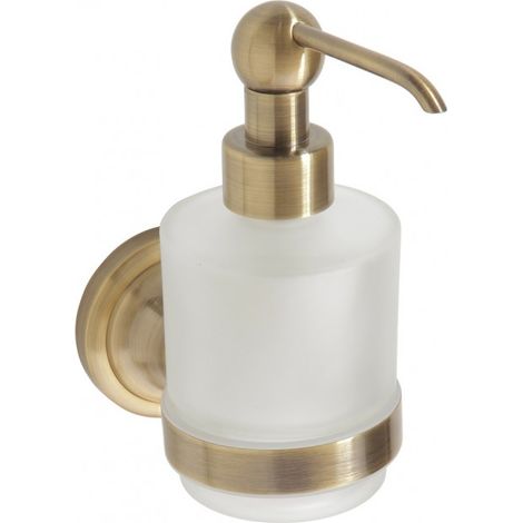 Distributeur de savon en verre RETRO bronze 7,5x15x13,5 cm / 200 ml (1/5)