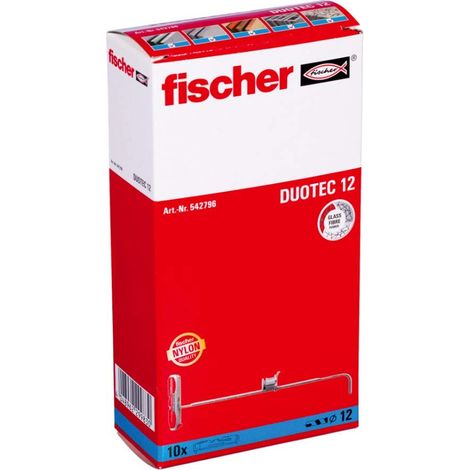 Scatola da 10 tasselli di ribaltamento per cartongesso 12 duotec 542590 fischer (1/5)