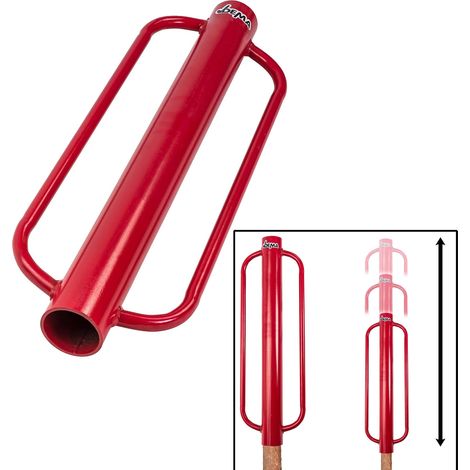 Handramme Pfahlramme 8kg Pfostenramme Pfahlhammer Ramme DHR8 Zaunbau Weidezaun (1/5)
