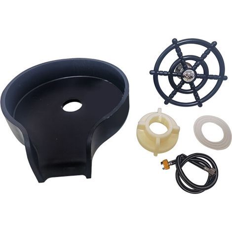High-pressure stainless steel cup washer, automatic cup rinser for sink, black - AquaForge (1/5)