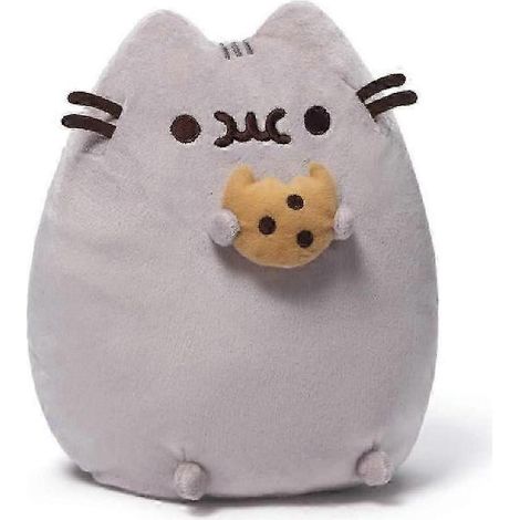 Peluche Chat Cookie 25 cm, grise, douce et de haute qualité, idéale pour les bébés dès 12 mois. Cadeau parfait pour bébé ou à collectionner. (1/2)