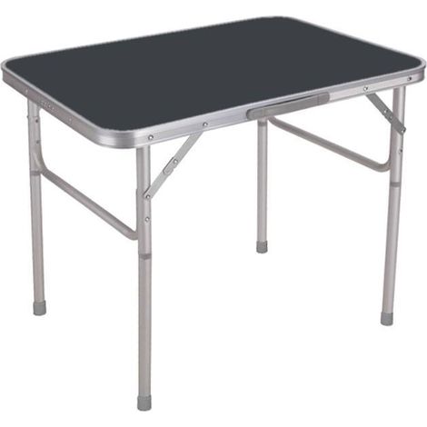 Mesa Plegable Gris Aluminio Marbueno para Camping y Playa