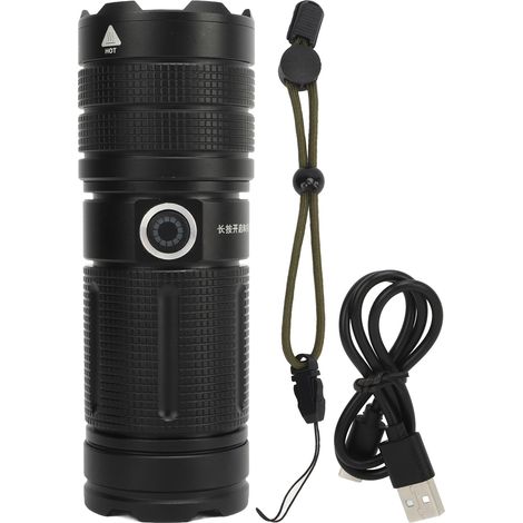 Lampe torche rechargeable 120000LM LED ultra lumineuse, puissant projecteur pour camping chasse (1/5)