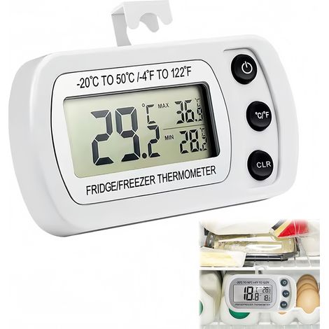 numérique Thermomètre étanche pour réfrigérateur et congélateur Blanc (1/5)