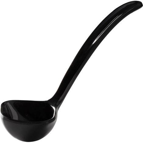 Louche à sauce en mélamine, capacité 0,4 L, longueur 170 mm, noire - Hendi 563649