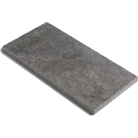 Dessus de marche Pierre d'Egypte Grise 60x30x3 cm Bord Droit (à l'unité) - RO'MA NATURE