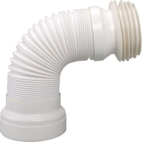 Airfit tuyau de raccordement WC 90010WA DN 98-120, 285-500 mm, flexible, blanc (1/2)