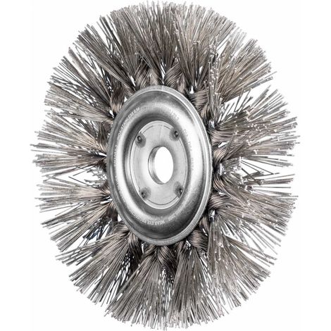 PFERD TOOLS Rundbürste gezopft RBG Ø190x30x22,2 mm Bohrung Edelstahl-Diamant-Draht Korn 400 stationär (1/5)