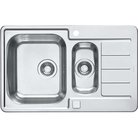 Alveus Line Maxim - Lavello, 80x51 cm, con comando remoto dello scarico, acciaio inox 1085960