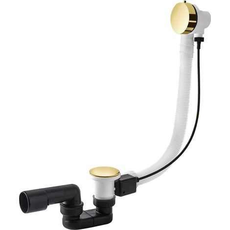 Badewannen-Überlauf mit Automatikablauf 100 MINIMALISTA I 100 cm, gold