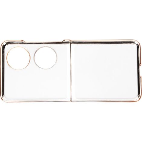 Housse de protection pliante pour téléphone Huawei P50 Pocket, coque PC électroplaquée dorée (1/5)