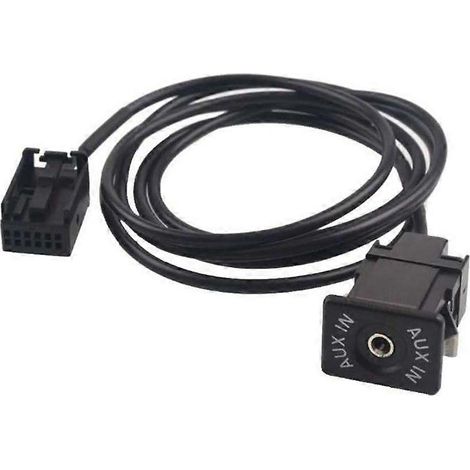 Adaptateur jack 3,5 mm stéréo AUX IN, câble adaptateur AUX 6 broches pour automobile (1/4)