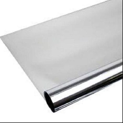 Kaelt - Film pour fenêtre Adhésif Multi-fix - Multi-usages - Protection UV 99% - Anti-chaleur - Effet miroir - Film pour vitres argenté - 45x200cm (1/5)
