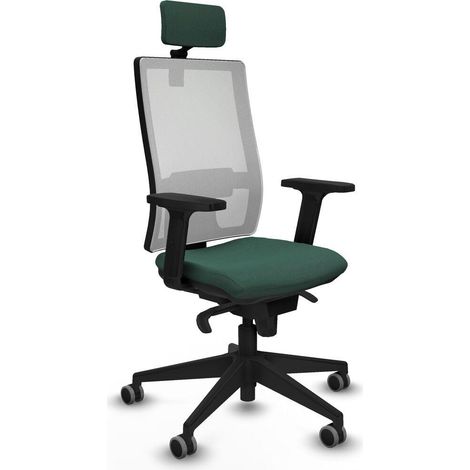Piqueras y Crespo 2D066G2 Chaise de bureau verte confortable (1/3)