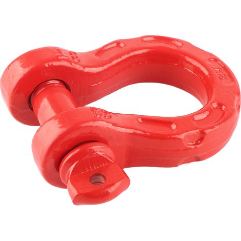 D-Ring, 8 t / 17.600 lb Tragfähigkeit, 32 t / 70.400 lb Bruchlast, 7/8-Zoll-Achse für Fahrzeugbergung (1/5)