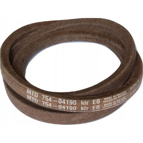 Correa de transmisión de la cuchilla MTD 754-04190 16x1454mm original para tractor Rider de 76 cm