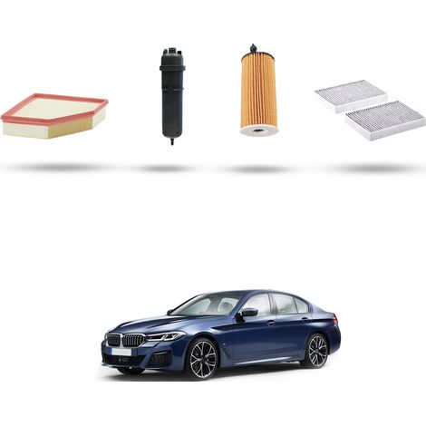 Kit tagliando 4 filtri compatibile con Bmw serie 5 (G30,G31,F90) 520d hybrid 120kw dal 2019 (1/5)